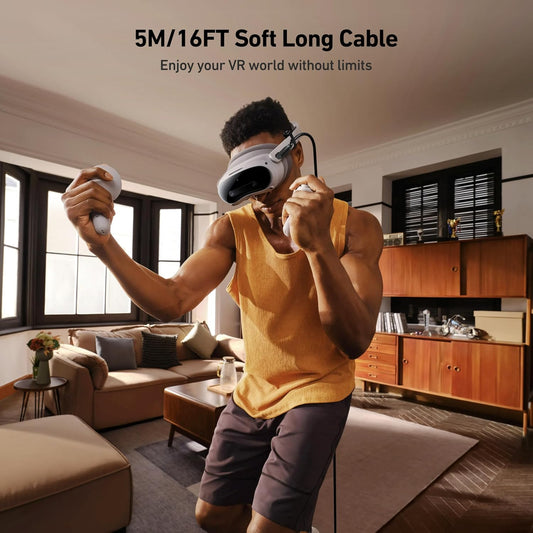 Upgrade Your VR Experience with BENFEI’s 16 FT Link Cable for Meta Quest & Pico 4