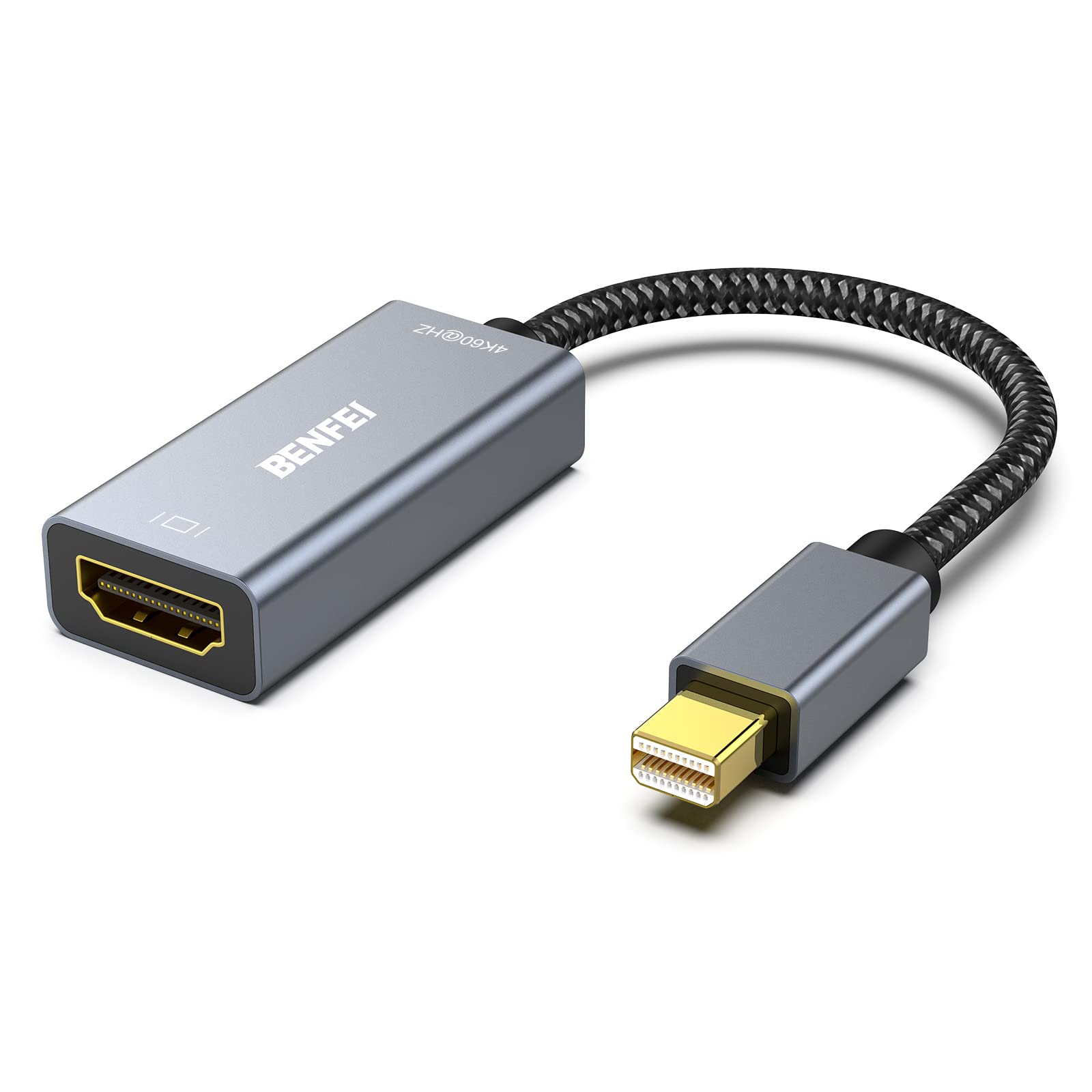 BENFEI Mini DisplayPort to HDMI, 4K@60Hz Active Mini DP to HDMI