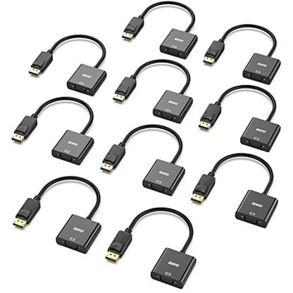 BENFEI DisplayPort to VGA,Gold-Plated Uni-directional DP Computer to VGA Screen Adapter 1080P (Male to Female) Compatible for Lenovo, Dell, HP, ASUS 1 Black