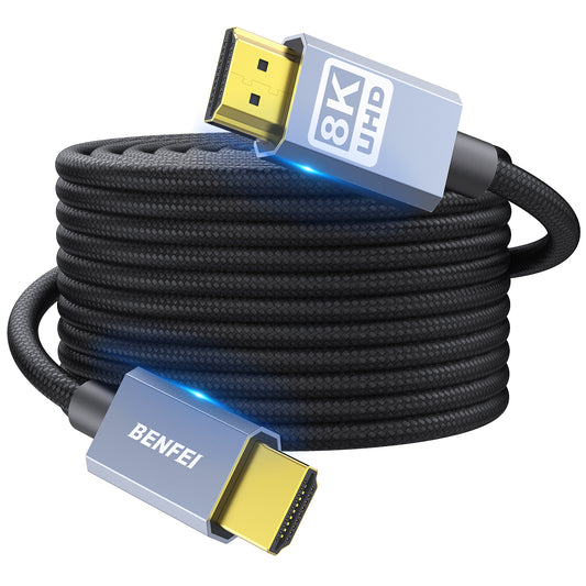 BENFEI 8K HDMI to HDMI Cable, Certified Ultra High Speed HDMI Cable 4K@240Hz, 8K@60Hz, HDMI 2.1, 6 Feet, 48Gbps, Aluminum Shell, Nylon Braided