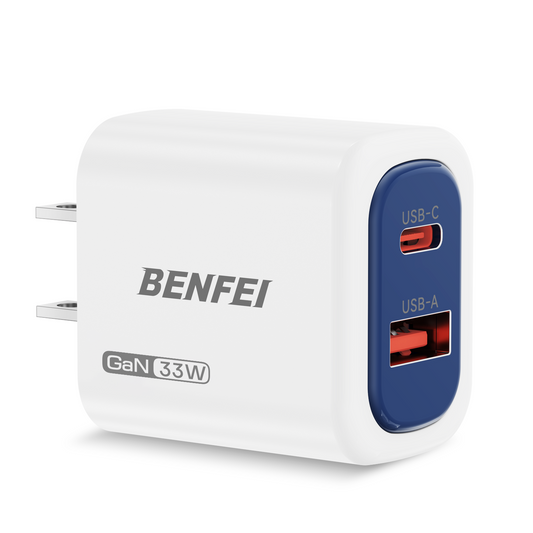 BENFEI 33W Fast Charger Block for iPhone 16/15 Series, Galaxy S25/S24, iPad Pro, Steam Deck