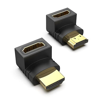 BENFEI HDMI Adapter Right Angle Male to Female - 2 Pack