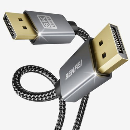 BENFEI 8K HDMI to HDMI Cable, Certified Ultra High Speed HDMI Cable 4K@240Hz, 8K@60Hz, HDMI 2.1, 6 Feet, 48Gbps, Aluminum Shell, Nylon Braided