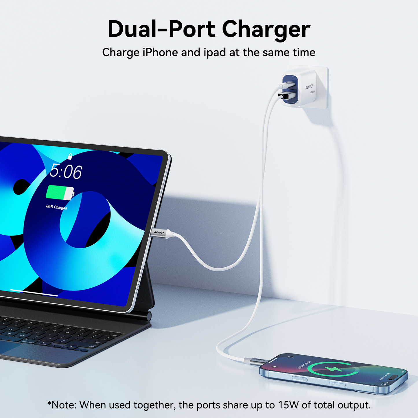 BENFEI 33W Fast Charger Block for iPhone 16/15 Series, Galaxy S25/S24, iPad Pro, Steam Deck