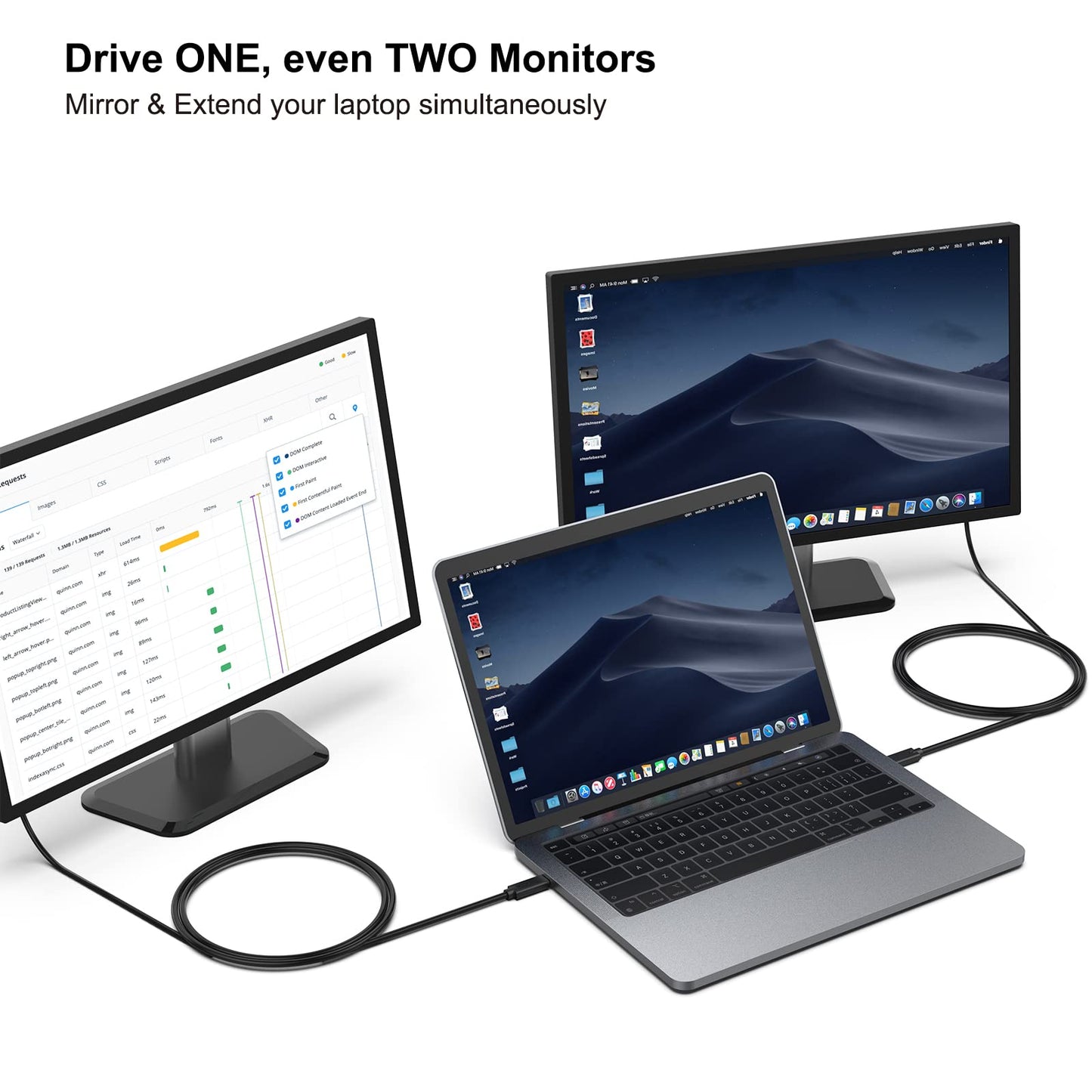 BENFEI USB Type C (Thunderbolt 3) naar DVI 2 Pack Adapter, USB 3.1 (USB-C) naar DVI-D Adapter Male naar Female Converter Compatibel voor Apple Nieuwe MacBook [2022,2021,2019 BENFEI USB Type C (Thunderbolt 3) naar DVI 2 Pack Adapter, USB 3.1 (USB-C) naar DVI-D Adapter Male naar Female Converter Compatibel voor Apple Nieuwe MacBook [2022,2021,2019