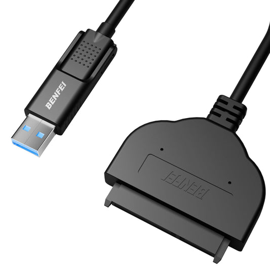 BENFEI SATA to USB Cable, 2in1 USB-C/USB 3.0 to SATA III Hard Driver Adapter Compatible for 2.5 inch HDD and SSD USB to 2.5 SSD HDD