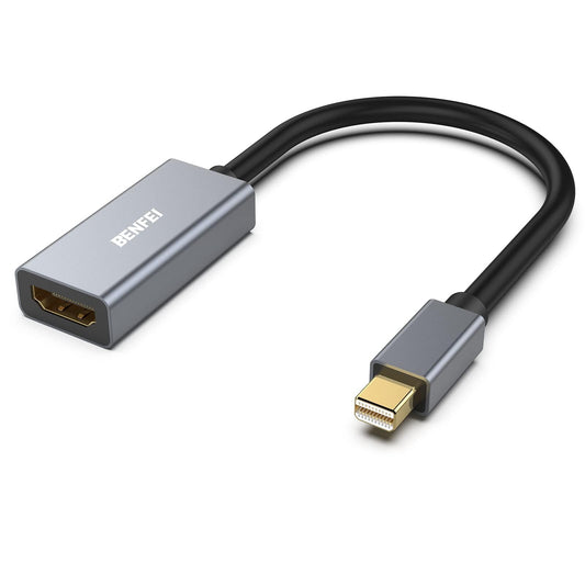 BENFEI Mini DisplayPort to HDMI Adapter, Thunderbolt 2 to HDMI Adapter Compatible for MacBook Air/Pro, Microsoft Surface Pro/Dock, Monitor, Projector[Gold-Plated Connectors& Aluminium Shell] 1080P@60Hz