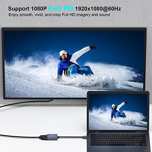 BENFEI USB 3.0 to VGA Adapter, USB 3.0 to VGA Male to Female Adapter for Windows 11, Windows 10, Windows 8.1, Windows 8, Windows 7(Not for Mac)