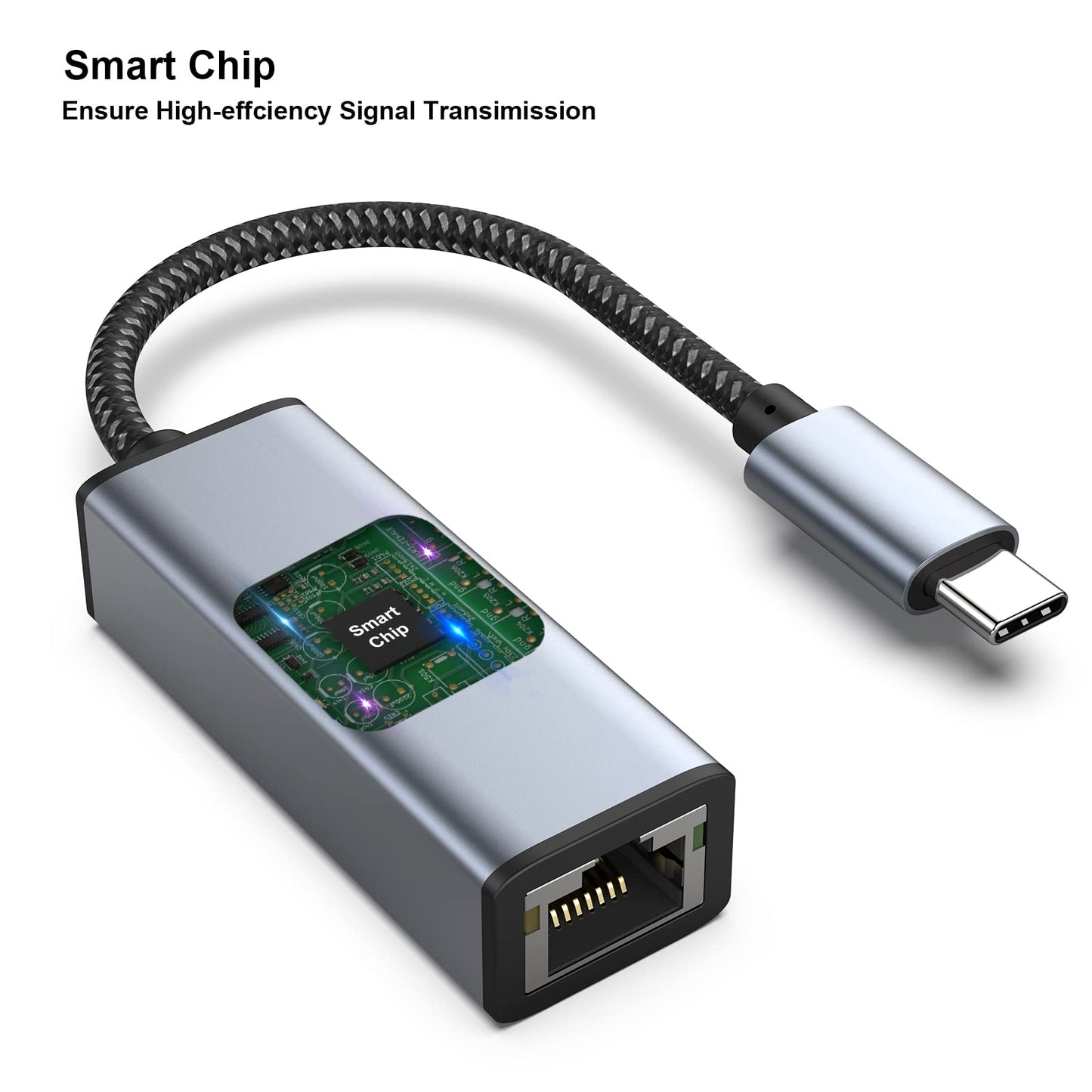 BENFEI USB-C to Ethernet Adapter, USB Type-C (Thunderbolt 3/4) to RJ45 Gigabit Ethernet LAN Network Adapter Compatible with iPhone 15 Pro/Max, MacBook Pro/Air 2023, iPad Pro,iMac, S23, XPS 17 and More 1