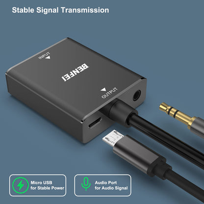 BENFEI HDMI to VGA, Uni-Directional HDMI Computer to VGA Monitor Adapter (Female to Male) with 3.5mm Audio Jack Compatible with TV Stick, Computer, Desktop, Laptop, PC, Monitor, Projector, Roku, Xbox 1 PACK