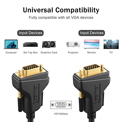 BENFEI VGA to VGA Cable with Ferrites