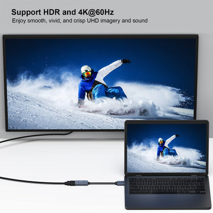 BENFEI Active DisplayPort to HDMI, DP to HDMI Adapter(4K@60Hz) Compatible with HP, ThinkPad, AMD, NVIDIA, Desktop and More - Male to Female, Space Gray 4K@60Hz 1 PACK