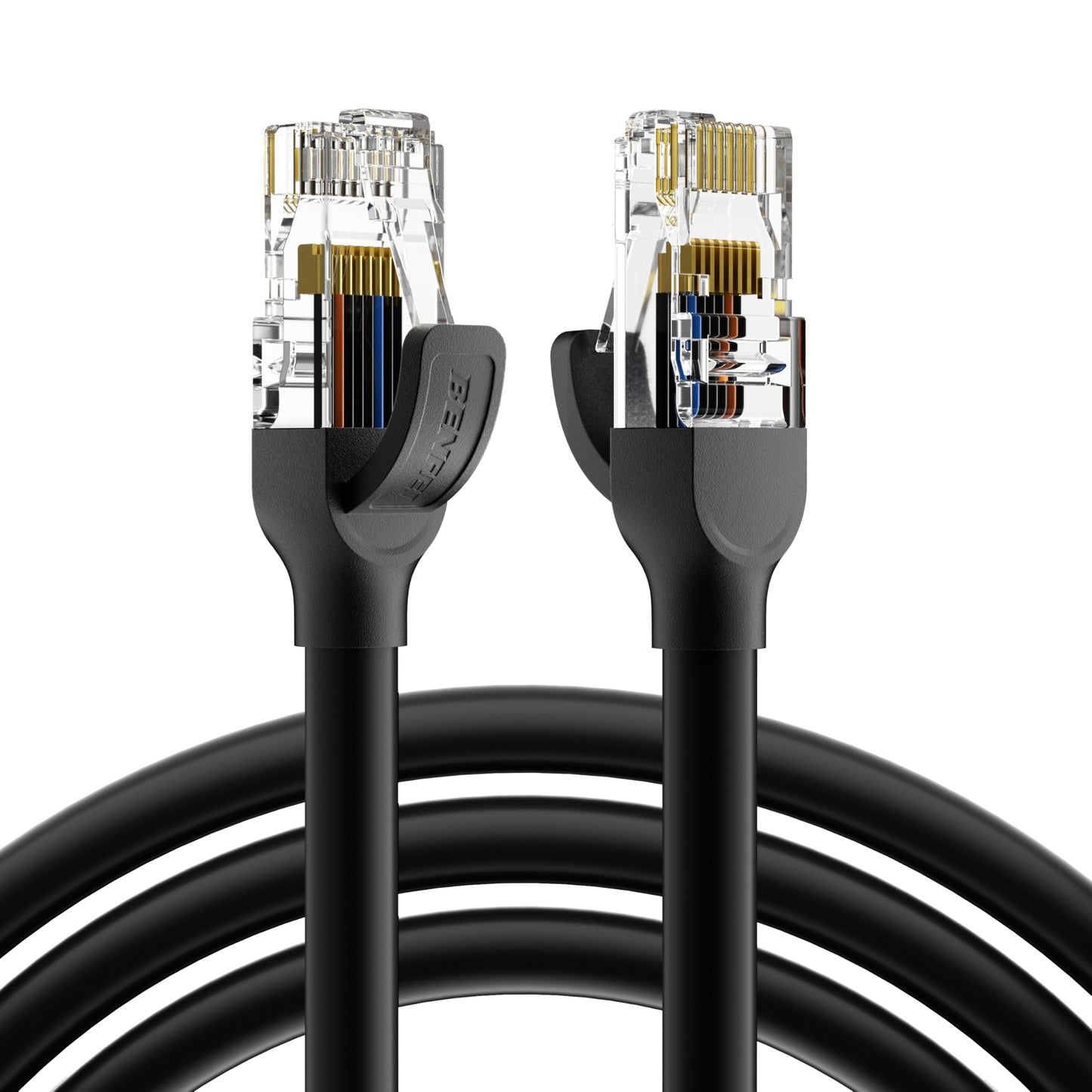BENFEI Cat 6 Ethernet Cable 10ft, 250MHz 10Gbps Network Cable, RJ45 LAN Cable for 10/100/1000/10000 Mbps Network, Compatible with Router, Modem, Gaming Console, Streaming Devices, Laptop, PC