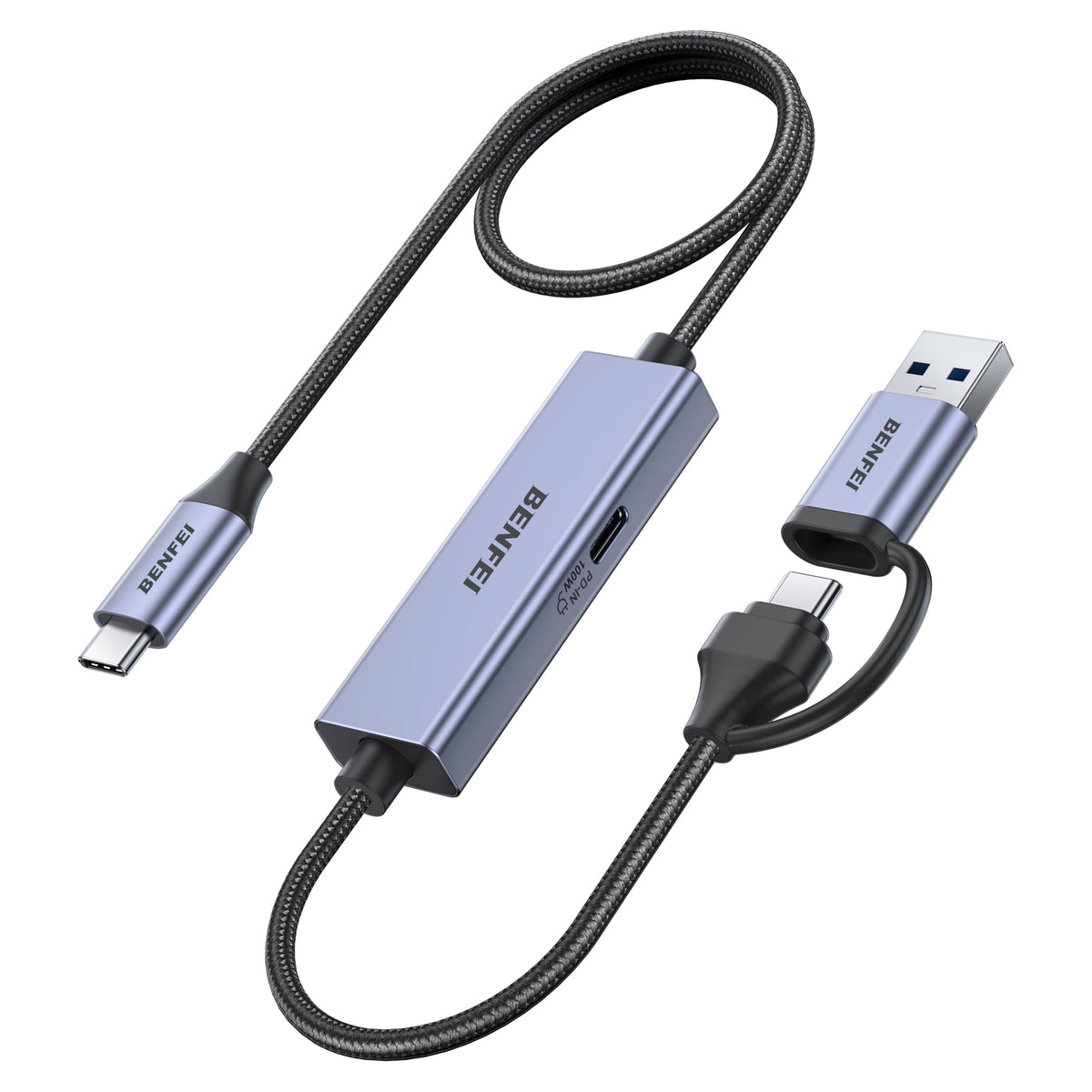 BENFEI USB C Video/Audio Capture Card Supporting Full HD 1080P 60FPS for Streaming, Recording, Gaming, Compatible with Switch, PS4, PS5, Xbox, Work with PC/Windows/Mac OS