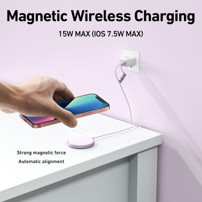 BENFEI Magnetic Wireless Charger 15w Compatile with MagSafe Charger/iPhone 16/16 Pro/16 Plus/16 Pro Max/iPhone 15 Pro Max Plus/iPhone 14 13 12 Series, Wireless Mag Safe Charging Pad, Mag Charger