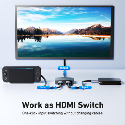 BENFEI HDMI Switch 4K@60Hz, Bi-Directional HDMI Switcher 2 Input 1 Output, 1 Input 2 Output, Supports 4K 3D HD 1080P Compatible for Firestick, Xbox PS4 Roku HDTV