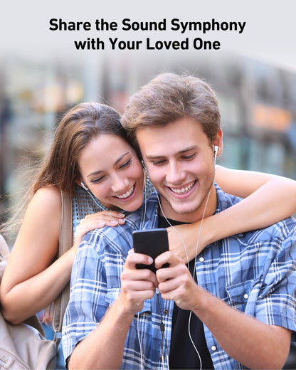 BENFEI USB C to Dual 3.5mm Audio Splitter, Headphone Adapter for 2 People to Share Music & Movies, Compatible with iPhone 16/15 Pro Max/Pro/Plus, Samsung GalaxyS23/S22, iPad Pro, MacBook, Pixel & More