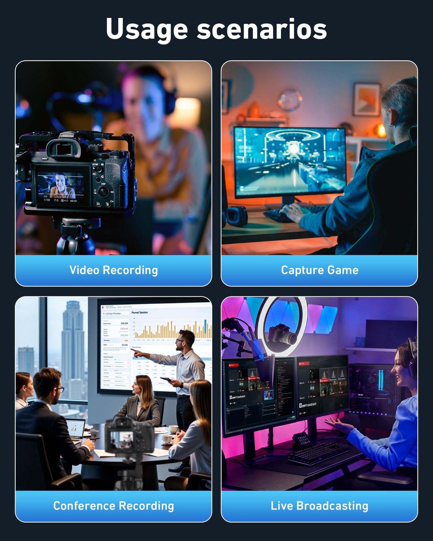 BENFEI 4K@60Hz HDMI to USB-C Video Capture Card with Loop Out, 1080P 60FPS Low Latency Game Capture Device for Streaming, Gaming, Switch, PS4/5, Xbox, Mac, Laptop