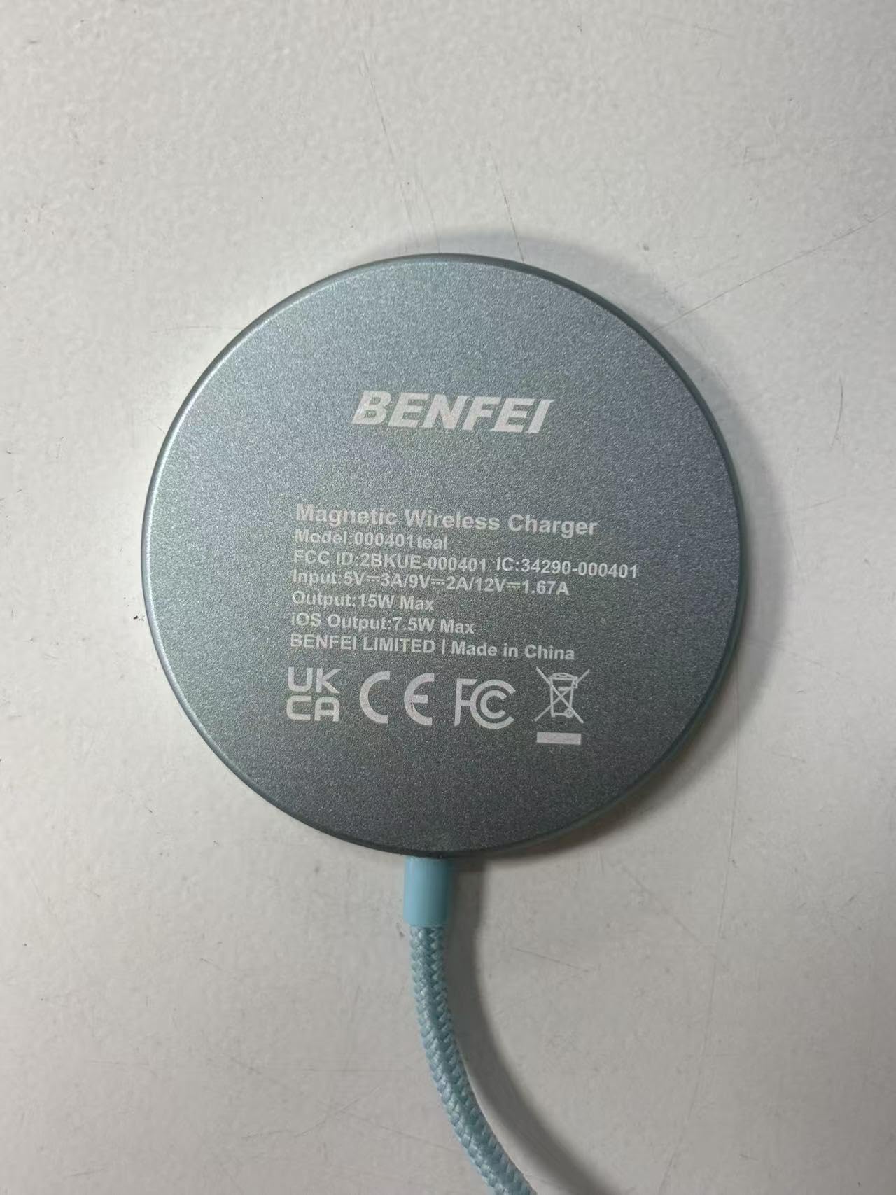 BENFEI Magnetic Wireless Charger 15w Compatile with MagSafe Charger/iPhone 16/16 Pro/16 Plus/16 Pro Max/iPhone 15 Pro Max Plus/iPhone 14 13 12 Series, Wireless Mag Safe Charging Pad, Mag Charger