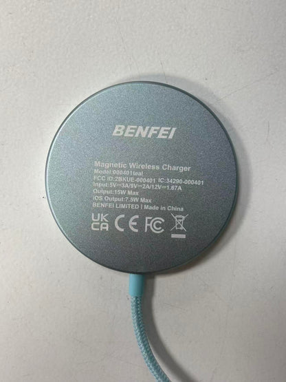 BENFEI Magnetic Wireless Charger 15w Compatile with MagSafe Charger/iPhone 16/16 Pro/16 Plus/16 Pro Max/iPhone 15 Pro Max Plus/iPhone 14 13 12 Series, Wireless Mag Safe Charging Pad, Mag Charger